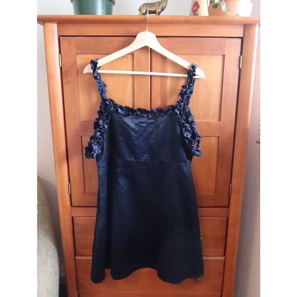 Atmos & Here Satin Mini Dress - Picture 6 of 9